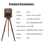 RCM-133 Photo Booth - Red Oak Vintage DSLR Wooden Photobooth Machine