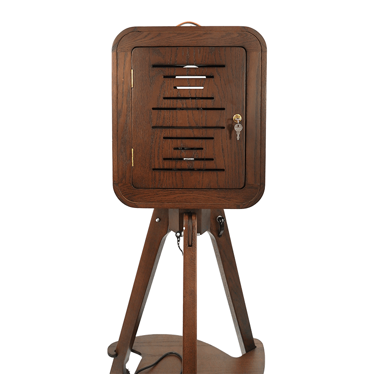 RCM-133 Photo Booth - Red Oak Vintage DSLR Wooden Photobooth Machine