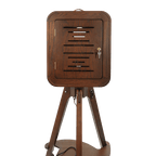 RCM-133 Photo Booth - Red Oak Vintage DSLR Wooden Photobooth Machine