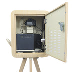 RCM-156TPRO Photo Booth - Metal Wood Style Vintage Photo Booth with Built-in Printer Tray
