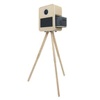 RCM-156TPRO Photo Booth - Metal Wood Style Vintage Photo Booth with Built-in Printer Tray