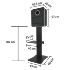 RCM156 Photo Booth - Open Air Photo Booth with 15.6 Inches Touch Screen