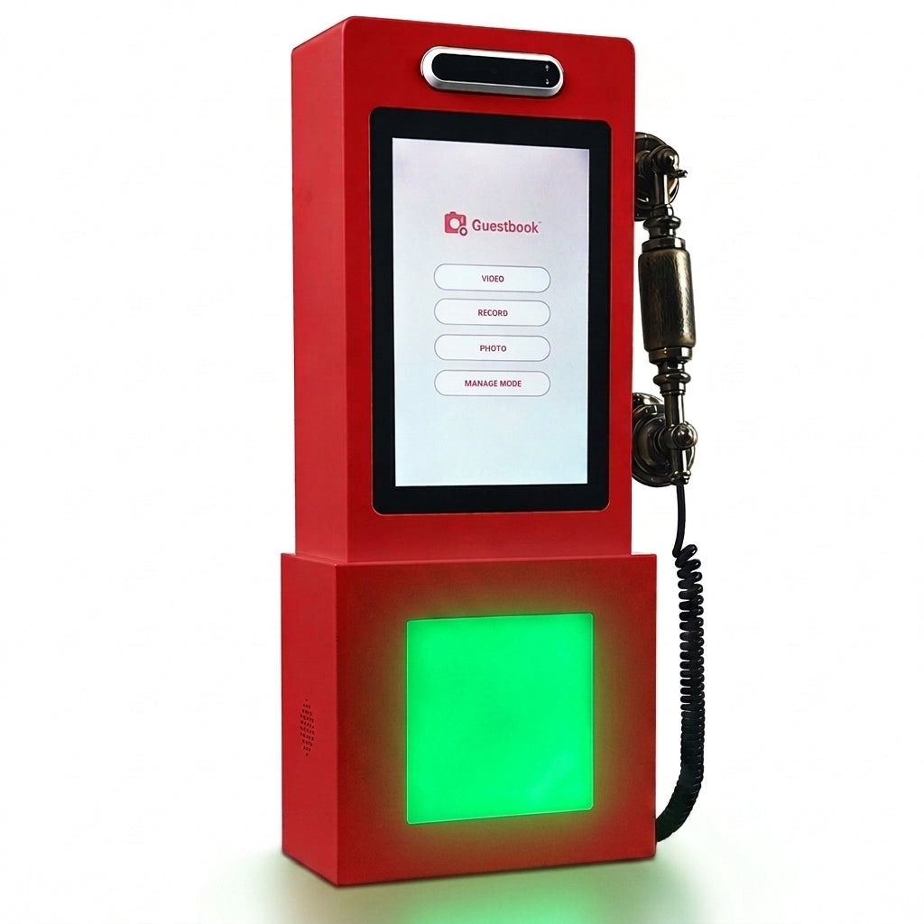 CHM-101 Video Guestbook Booth - Digital 10.1 Inch Touch Screen Guest Book Photo Booth